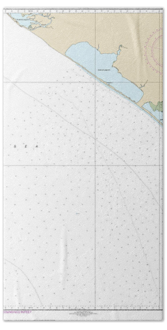 Nautical Chart-16145 Alaska - West Coast Delong Mountain Terminal - Bath Towel