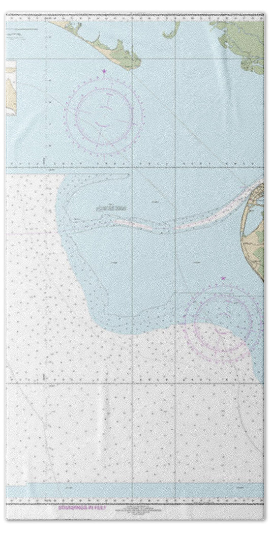 Nautical Chart-16161 Kotzebue Harbor-approaches - Bath Towel