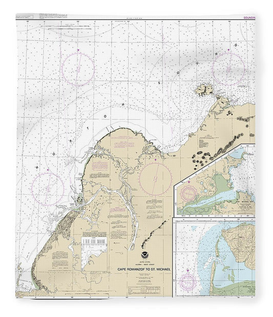 Nautical Chart-16240 Cape Ramonzof-st Michael, St Michael Bay, Approaches-cape Ramanzof - Blanket