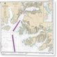 Nautical Chart-16708 Prince William Sound-port Fidalgo-valdez Arm, Tatitlek Narrows - Canvas Print