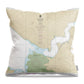 Nautical Chart-17377 Le Conte Bay - Throw Pillow