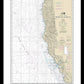 Nautical Chart-18010 Monterey Bay-coos Bay - Framed Print