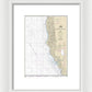 Nautical Chart-18010 Monterey Bay-coos Bay - Framed Print