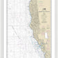 Nautical Chart-18010 Monterey Bay-coos Bay - Framed Print