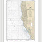 Nautical Chart-18010 Monterey Bay-coos Bay - Framed Print