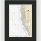 Nautical Chart-18010 Monterey Bay-coos Bay - Framed Print