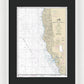 Nautical Chart-18010 Monterey Bay-coos Bay - Framed Print