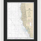 Nautical Chart-18010 Monterey Bay-coos Bay - Framed Print