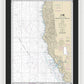 Nautical Chart-18010 Monterey Bay-coos Bay - Framed Print