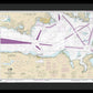 Nautical Chart-18465 Strait-juan De Fuca-eastern Part - Framed Print