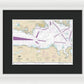 Nautical Chart-18465 Strait-juan De Fuca-eastern Part - Framed Print