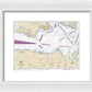 Nautical Chart-18465 Strait-juan De Fuca-eastern Part - Framed Print