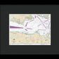Nautical Chart-18465 Strait-juan De Fuca-eastern Part - Framed Print