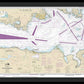 Nautical Chart-18465 Strait-juan De Fuca-eastern Part - Framed Print