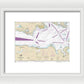 Nautical Chart-18465 Strait-juan De Fuca-eastern Part - Framed Print