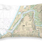 Nautical Chart-18587 Coos Bay - Throw Pillow