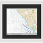 Nautical Chart-18640 San Francisco-point Arena - Framed Print