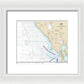 Nautical Chart-18640 San Francisco-point Arena - Framed Print