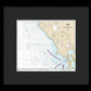 Nautical Chart-18640 San Francisco-point Arena - Framed Print