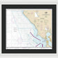 Nautical Chart-18640 San Francisco-point Arena - Framed Print