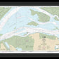 Nautical Chart-18658 Suisun Bay-roe Island-vicinity - Framed Print