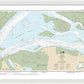 Nautical Chart-18658 Suisun Bay-roe Island-vicinity - Framed Print