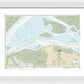 Nautical Chart-18658 Suisun Bay-roe Island-vicinity - Framed Print