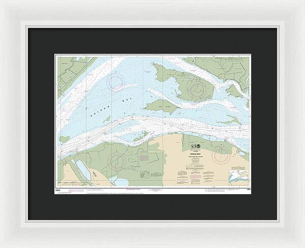 Nautical Chart-18658 Suisun Bay-roe Island-vicinity - Framed Print