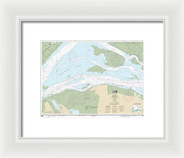 Nautical Chart-18658 Suisun Bay-roe Island-vicinity - Framed Print