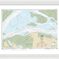 Nautical Chart-18658 Suisun Bay-roe Island-vicinity - Framed Print