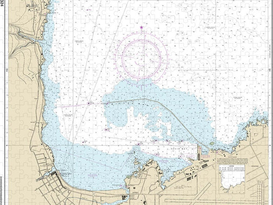 Nautical Chart-19324 Island-hawaii Hilo Bay - Puzzle