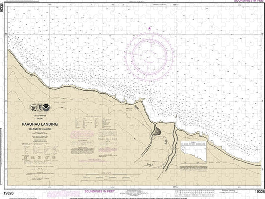 Nautical Chart-19326 Paauhau Landing Island-hawaii - Puzzle