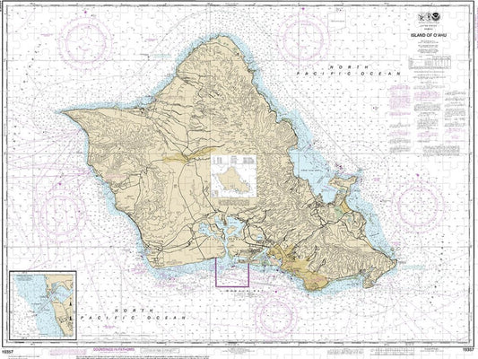 Nautical Chart-19357 Island-oahu, Barbers Point Harbor - Puzzle