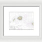 Nautical Chart-19380 Oahu-niihau - Framed Print