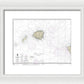 Nautical Chart-19380 Oahu-niihau - Framed Print