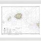 Nautical Chart-19380 Oahu-niihau - Framed Print