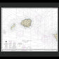 Nautical Chart-19380 Oahu-niihau - Framed Print