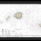 Nautical Chart-19380 Oahu-niihau - Framed Print