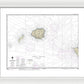 Nautical Chart-19380 Oahu-niihau - Framed Print