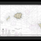 Nautical Chart-19380 Oahu-niihau - Framed Print