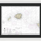 Nautical Chart-19380 Oahu-niihau - Framed Print