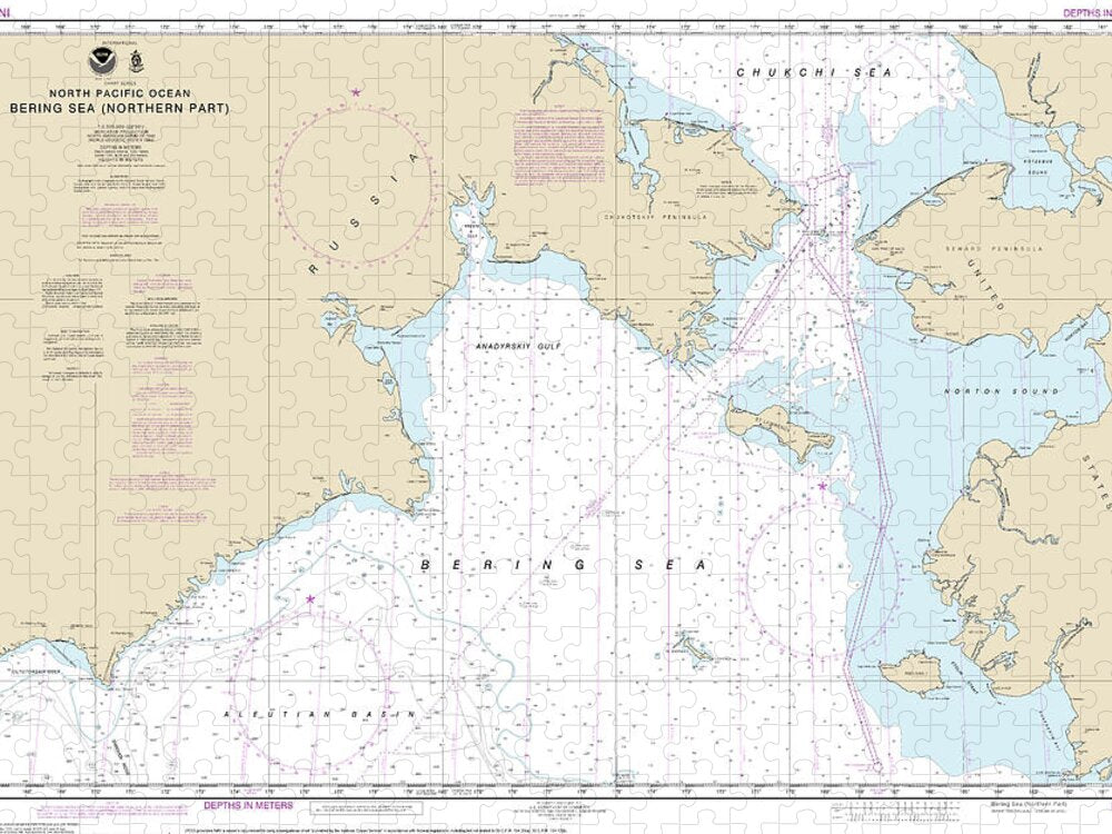 Nautical Chart-514 Bering Sea Northern Part - Puzzle