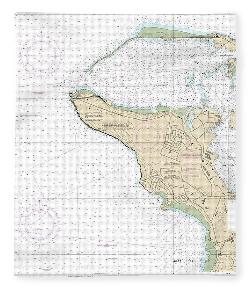 Nautical Chart-81054 Mariana Islands Apra Harbor, Guam - Blanket