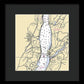 New Hamburg-new York Nautical Chart - Framed Print