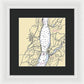 New Hamburg-new York Nautical Chart - Framed Print