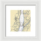 New Hamburg-new York Nautical Chart - Framed Print