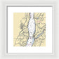 New Hamburg-new York Nautical Chart - Framed Print