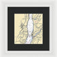 New Hamburg-new York Nautical Chart - Framed Print