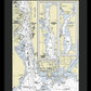 New London Connecticut Nautical Chart - Framed Print