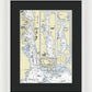 New London Connecticut Nautical Chart - Framed Print
